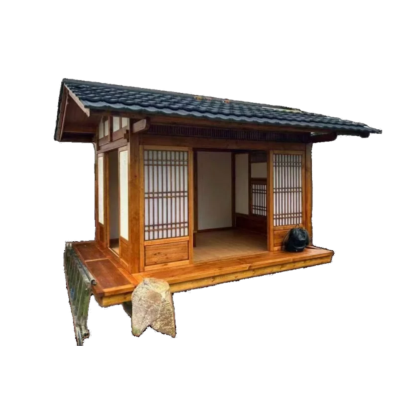山西仿古防腐木中国风木屋